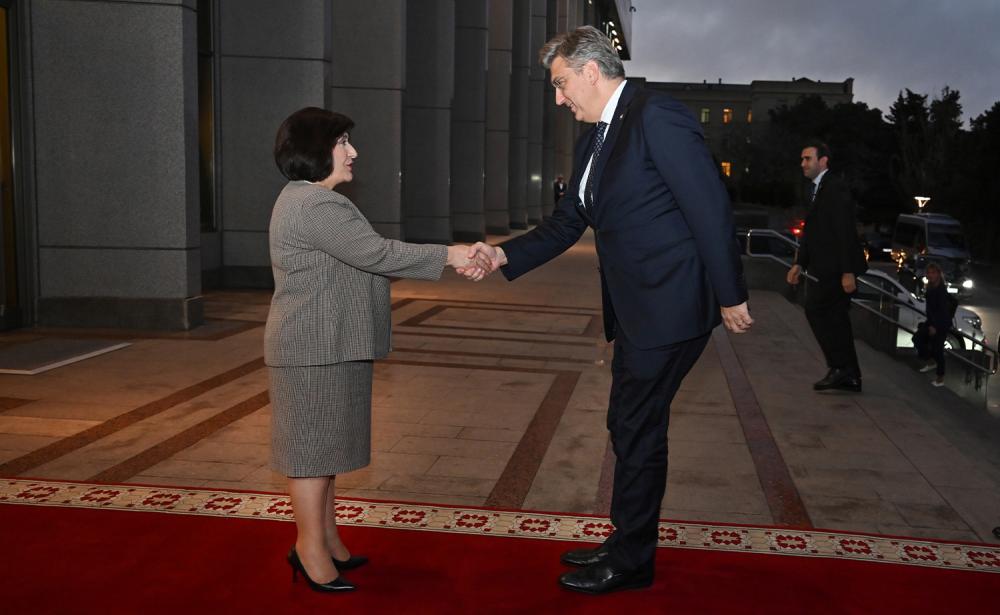 Спикер Милли Меджлиса Сагиба Гафарова встретилась с премьер-министром Хорватии