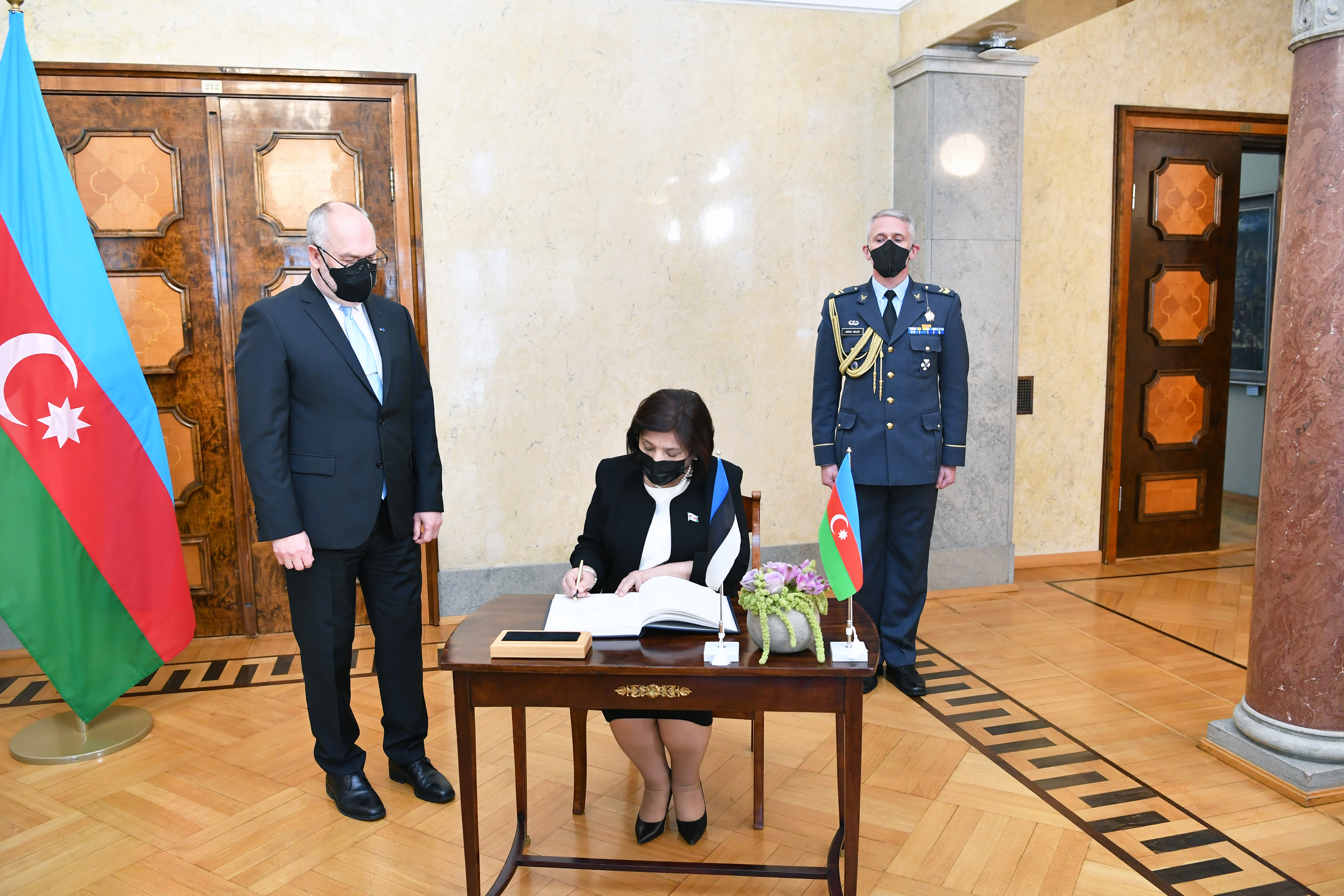 Chair of Milli Majlis Sahiba Gafarova Meets Estonian President Alar Karis