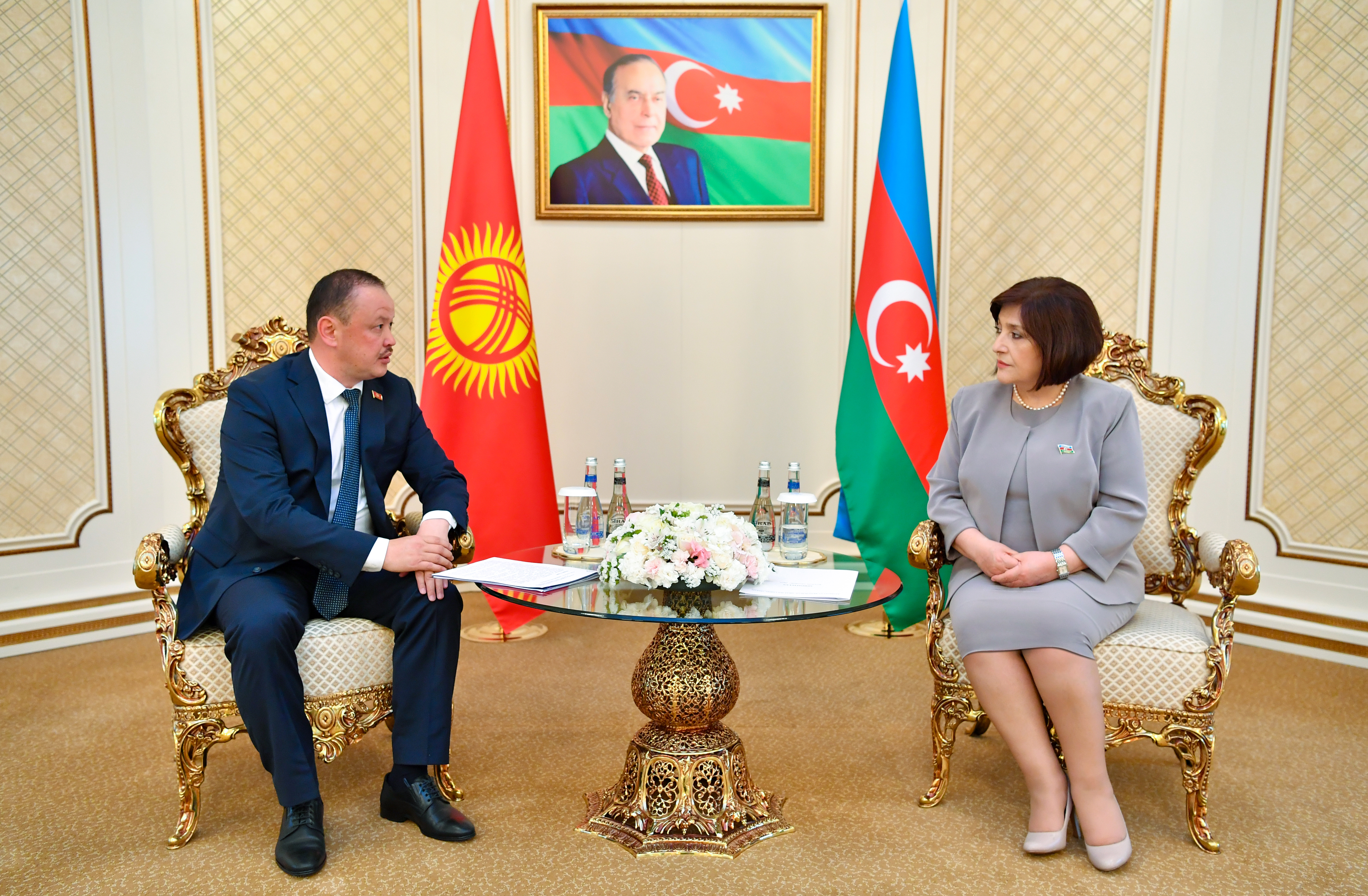 Chair of Milli Majlis Sahiba Gafarova Meets Deputy Chairman of Kyrgyz Republic’s Joğorqu Keñeş