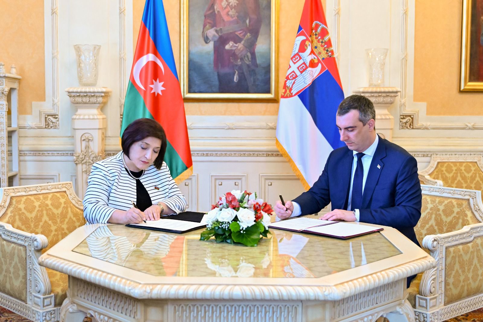 Azerbaijani, Serbian Parliaments Ink a Memorandum of Understanding