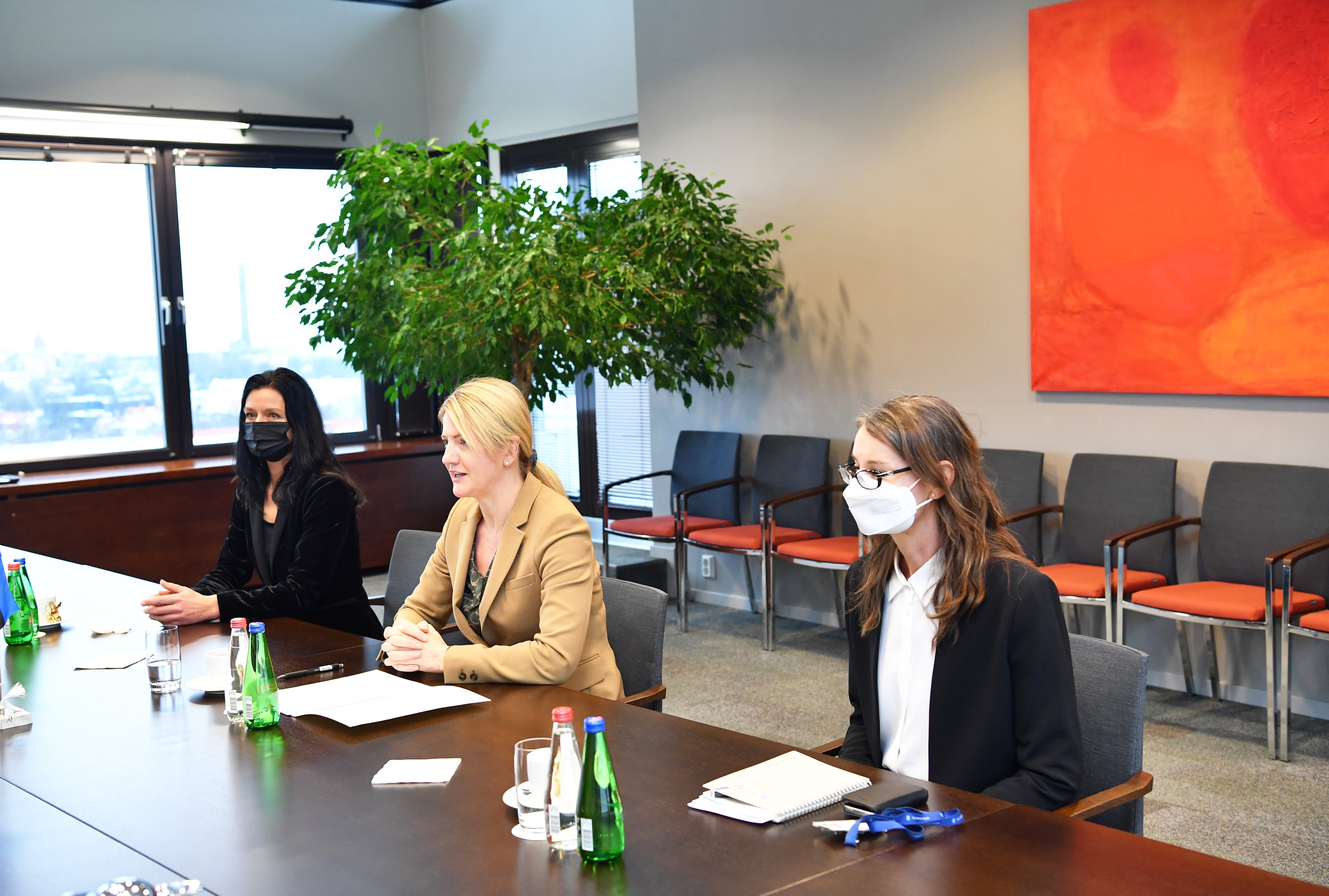 A Meeting of Chair of Milli Majlis Sahiba Gafarova with Estonia’s Foreign Minister 