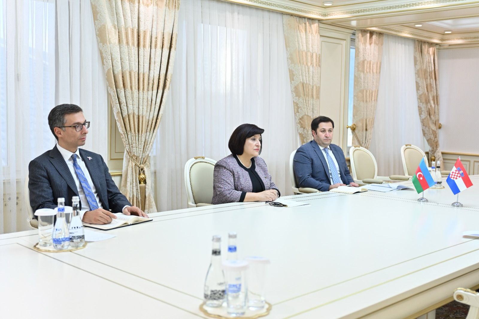 Speaker of Milli Majlis Sahiba Gafarova Meets with Ambassadors of Hashemite Kingdom of Jordan, Croatia and Greece