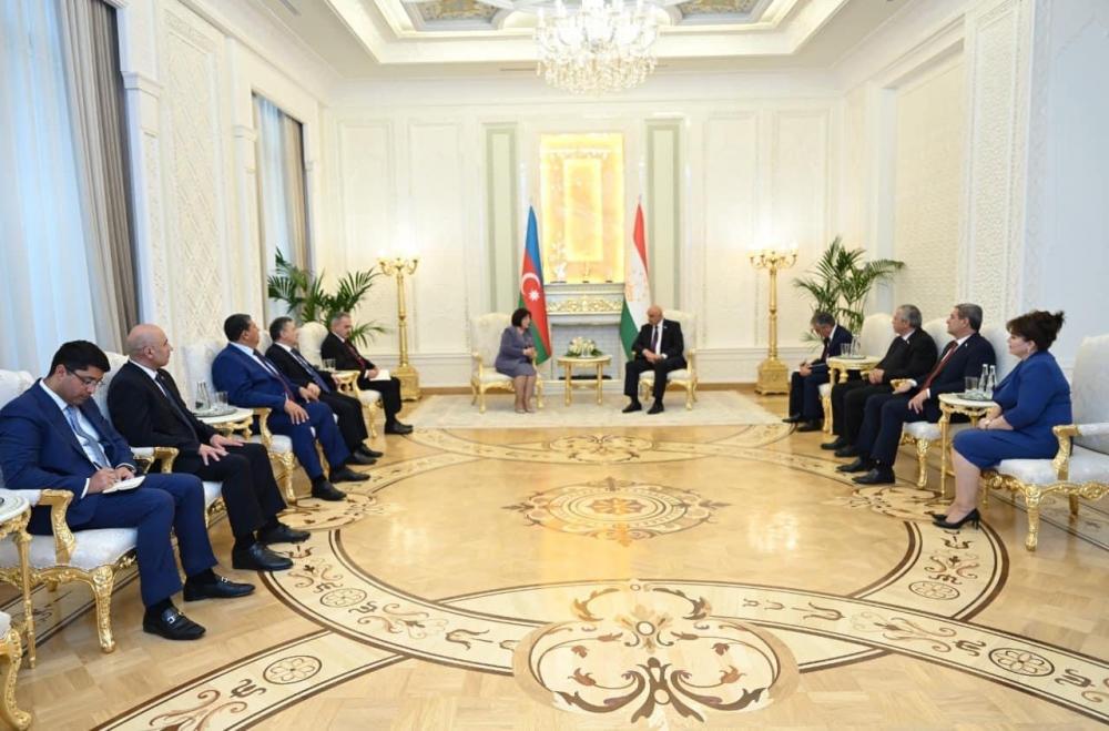 Председатель Милли Меджлиса Сагиба Гафарова встретилась с председателем Палаты представителей Маджлиси Оли Таджикистана